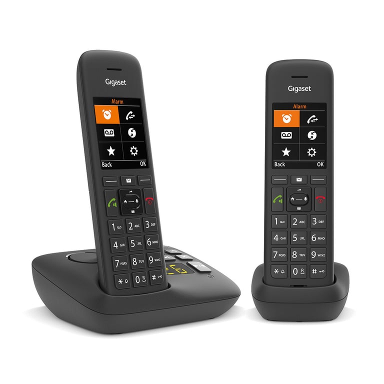 Gigaset C575A Duo Telefon analogowy/DECT Nazwa i identyfikacja dzwoniącego Czarny
