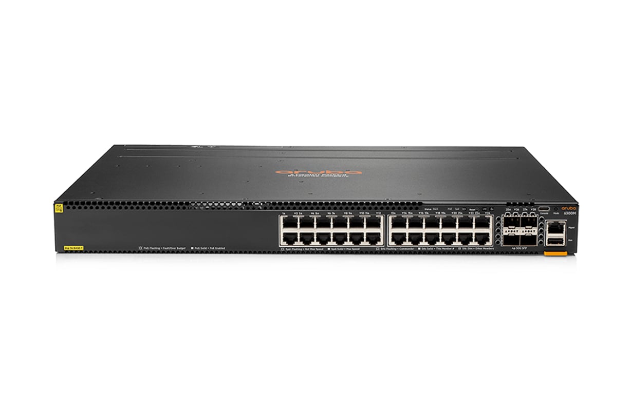 HPE Aruba Networking CX 6300M Zarządzany L3 Gigabit Ethernet (10/100/1000) Czarny JL663A