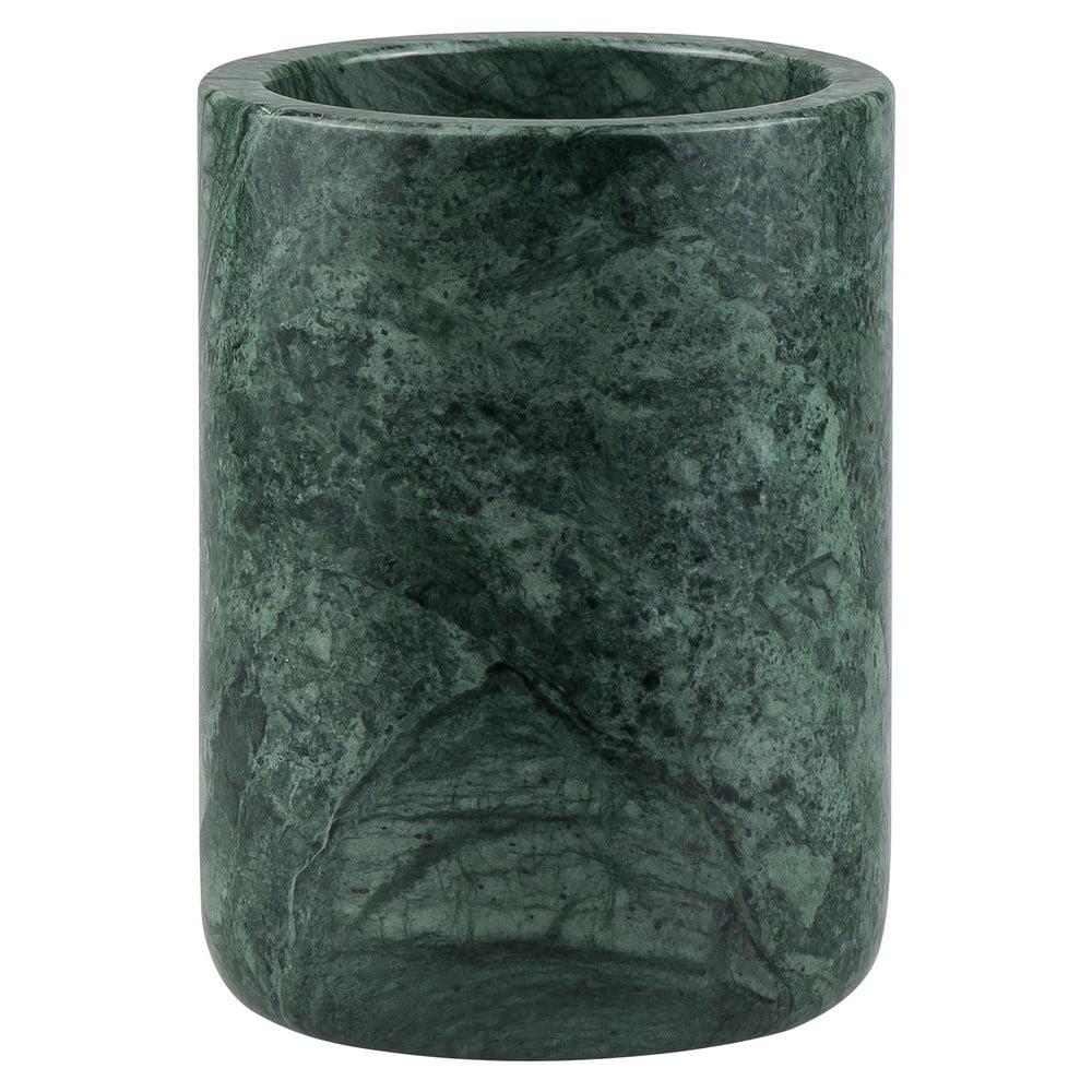 Ciemnozielony marmurowy kubek na szczoteczki do zębów Marble – Mette Ditmer Denmark