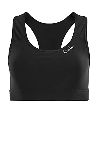 WINSHAPE Damski biustonosz fitness czas wolny Bustier Functional sportowy Sb101, czarny biustonosz treningowy czarny czarny XS
