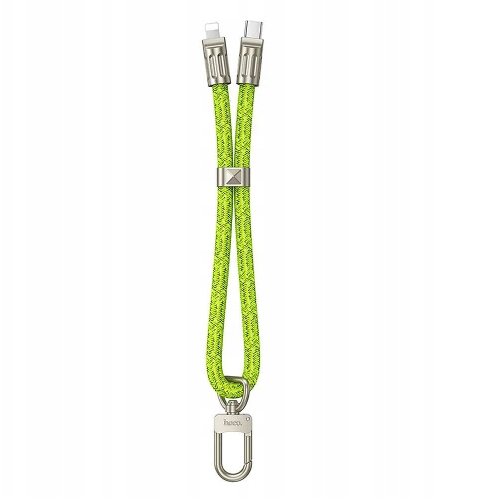 HOCO kabel Typ C do Lightning w formie smyczki PD 20W GH5 0,22 m zielony