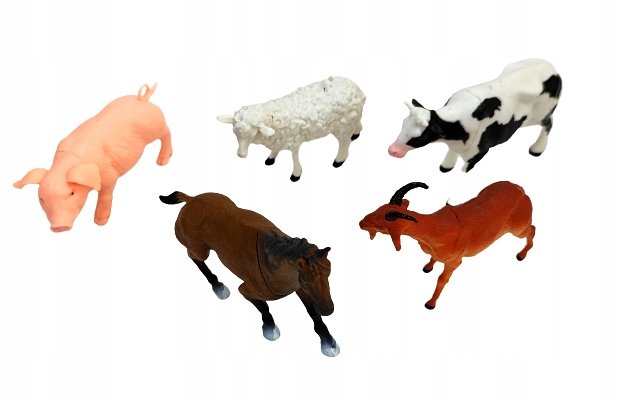 Zestaw figurek zwierzątka z farmy - 5 sztuk.