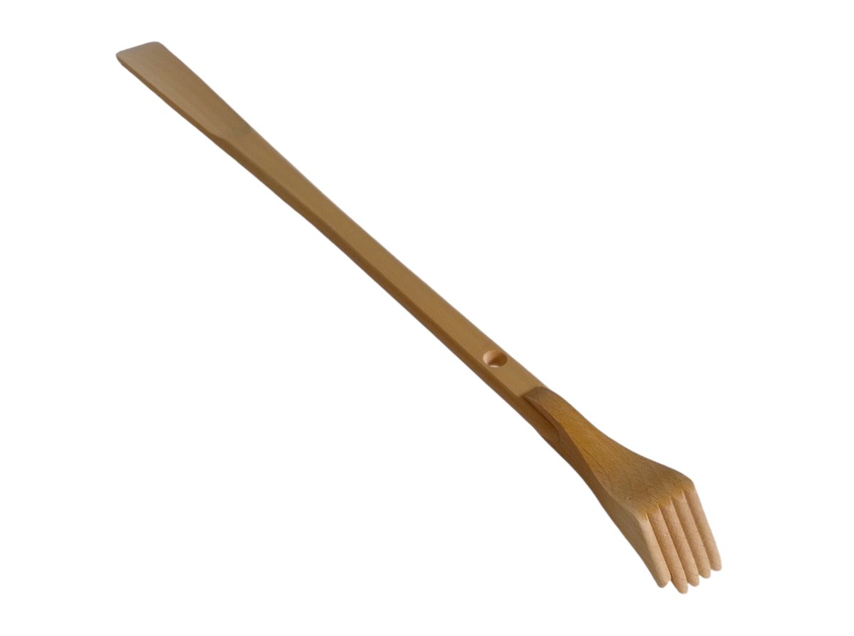 Łyżka do butów bukowa 60 cm 2w1 Drapak do pleców Drewniany masażer