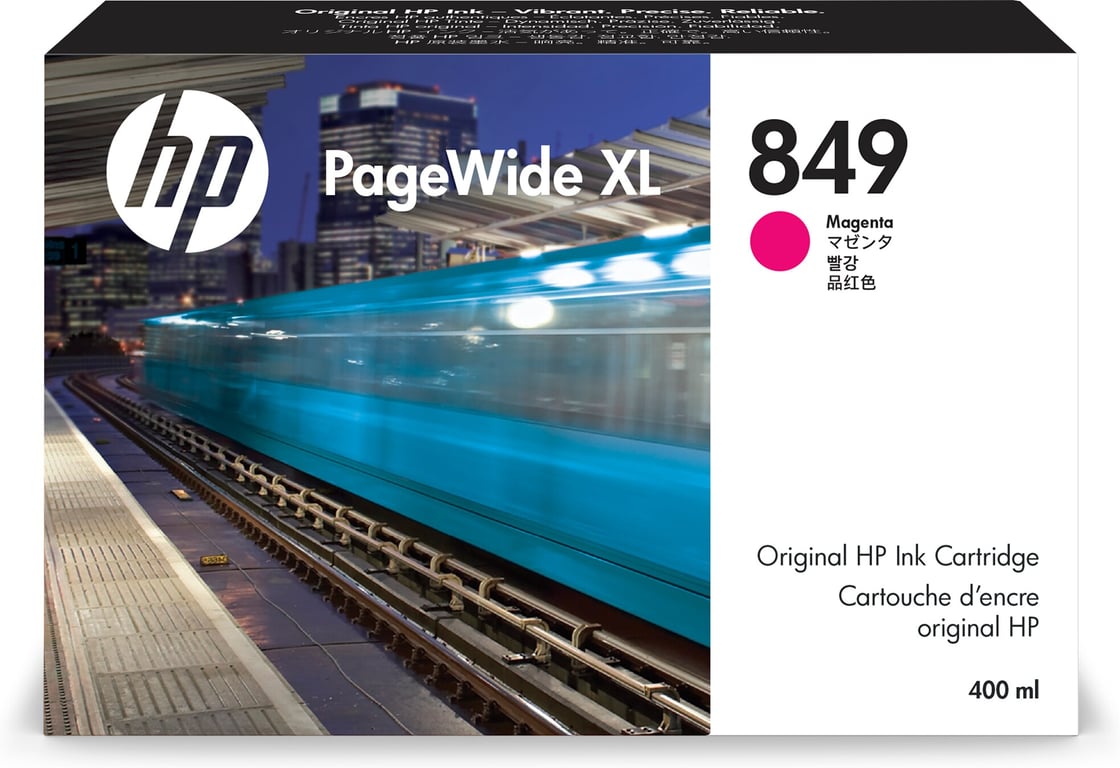 HP Purpurowy wkład atramentowy 849 PageWide XL 400 ml 1XB37A