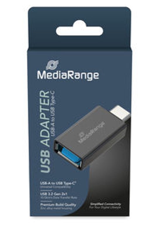 MediaRange MRCS216 zmieniacz płci / kabli USB Type-A USB Type-C Czarny