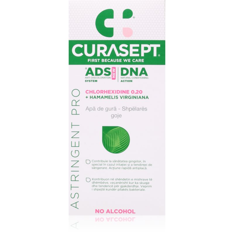 Curasept ADS DNA 220 Astringent 0.20% CHX + oczar wirginijski Płyn do płukania