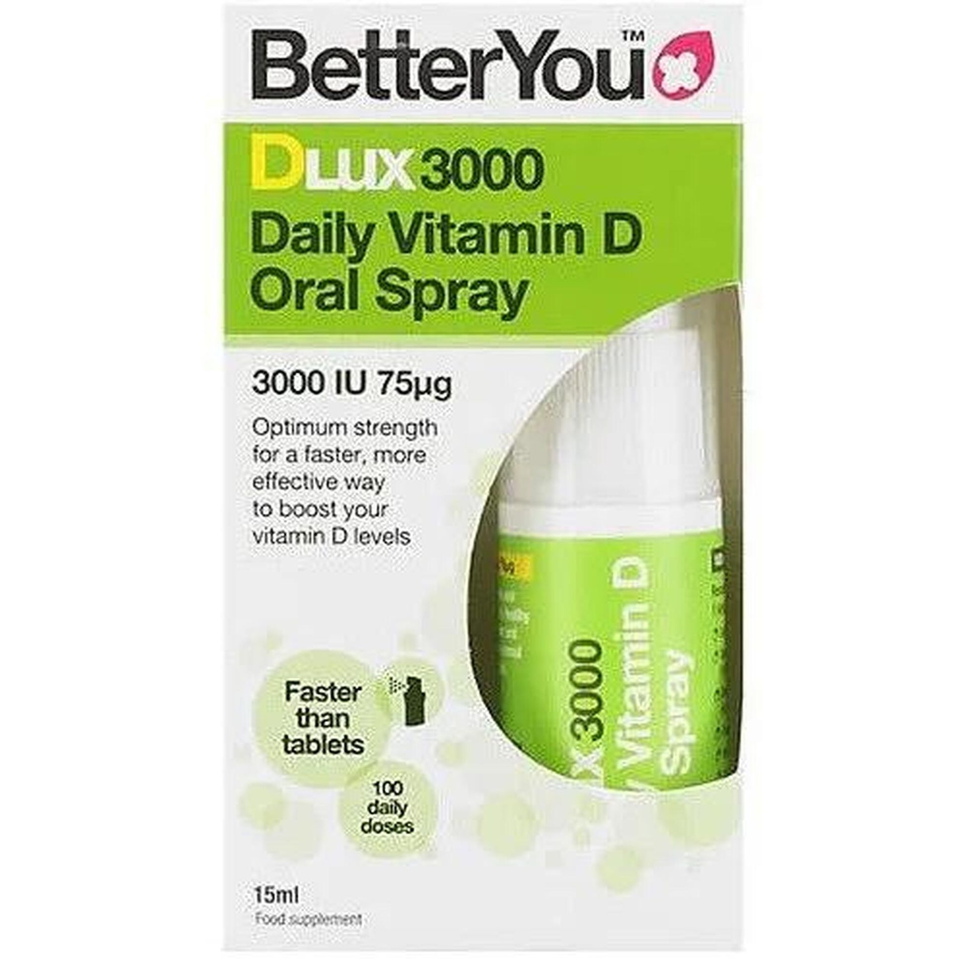BetterYou DLUX 3000 Witamina D w sprayu (15 ml)