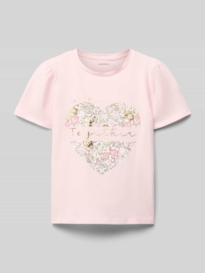T-shirt z dodatkiem wełny model ‘NANNA’