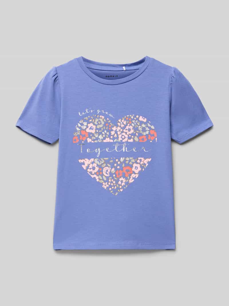T-shirt z dodatkiem wełny model ‘NANNA’