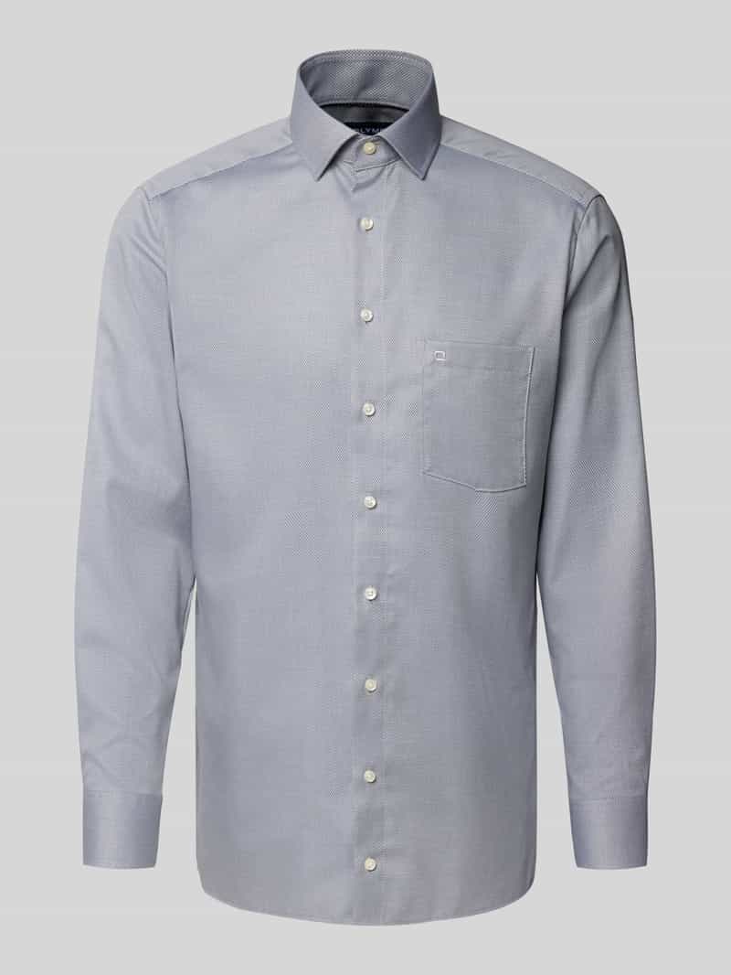 Koszula biznesowa o kroju Super Slim Fit z kołnierzykiem typu kent
