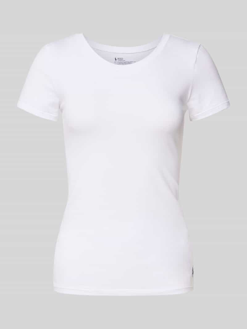 Góra od piżamy z wyhaftowanym logo