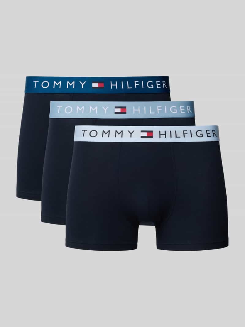 Obcisłe bokserki o kroju slim fit z tasiemką z logo w talii