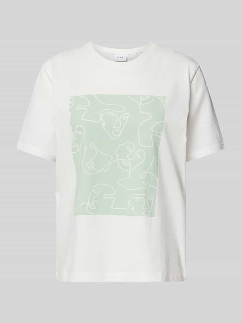 T-shirt z okrągłym dekoltem model ‘SYBIL’
