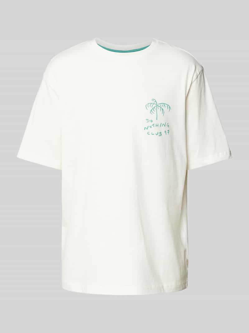 T-shirt z wyhaftowanym detalem model ‘MILO’