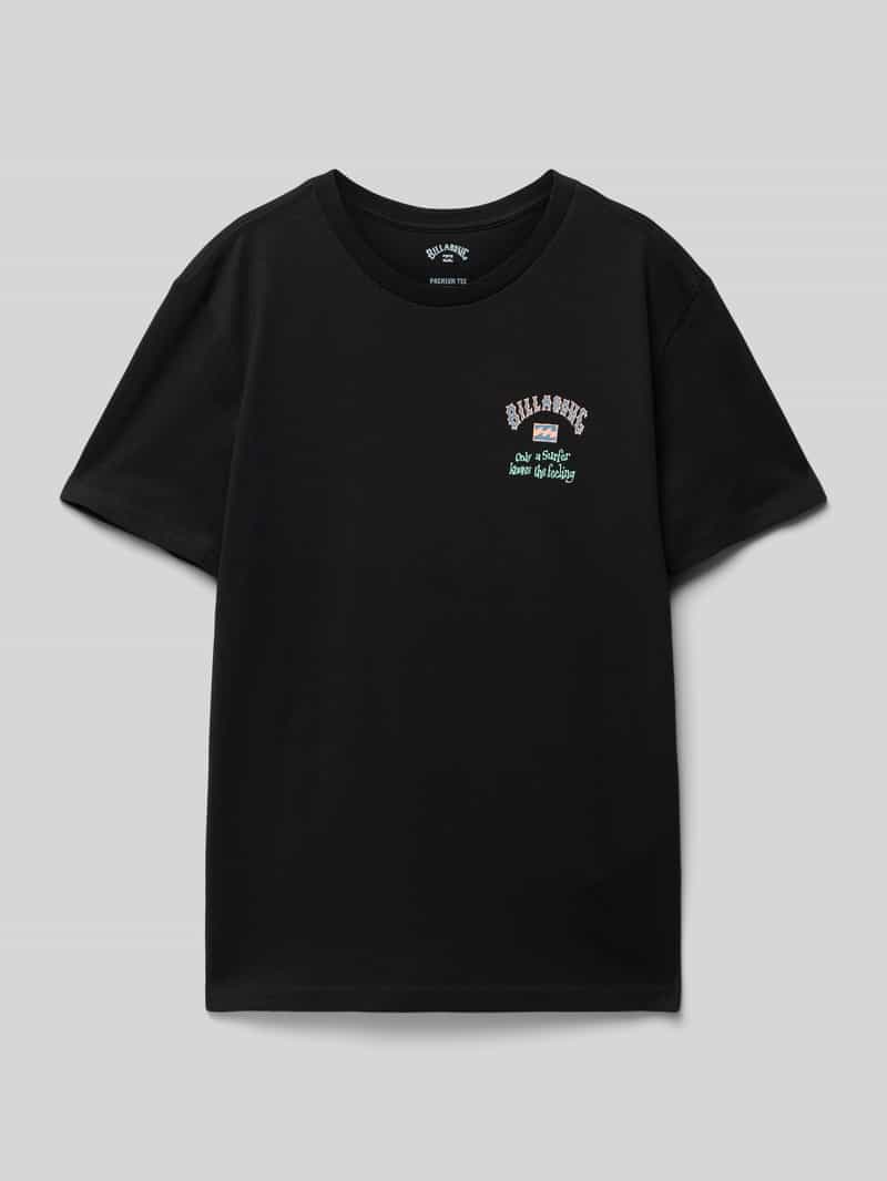 T-shirt z nadrukiem z logo model ‘KNOW THE FEELING’