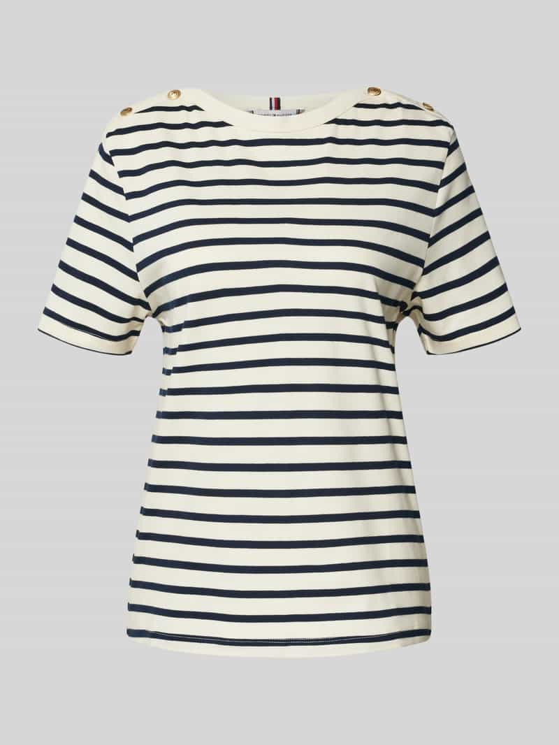 T-shirt o kroju regular fit z czystej bawełny