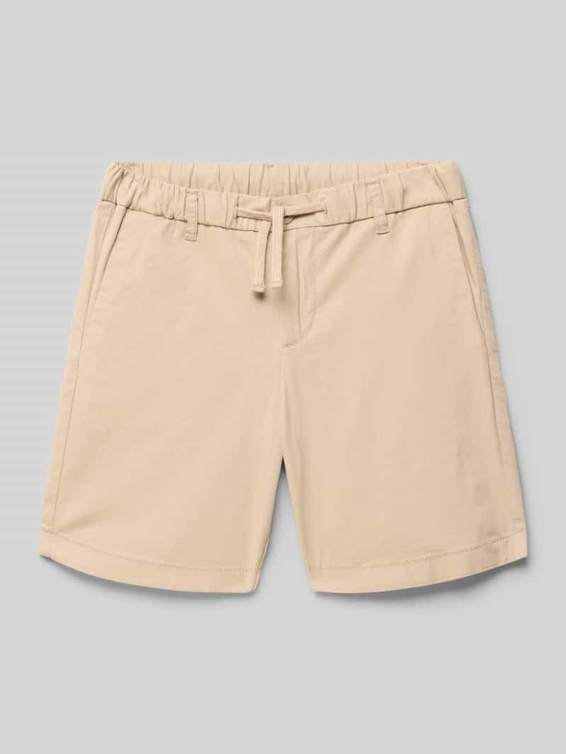 Szorty z elastycznym pasem i wpuszczanymi kieszeniami model ‘JAIDEN’