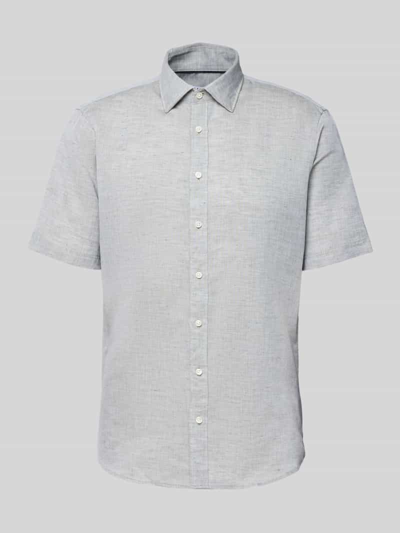 Koszula biznesowa o kroju slim fit z listwą guzikową