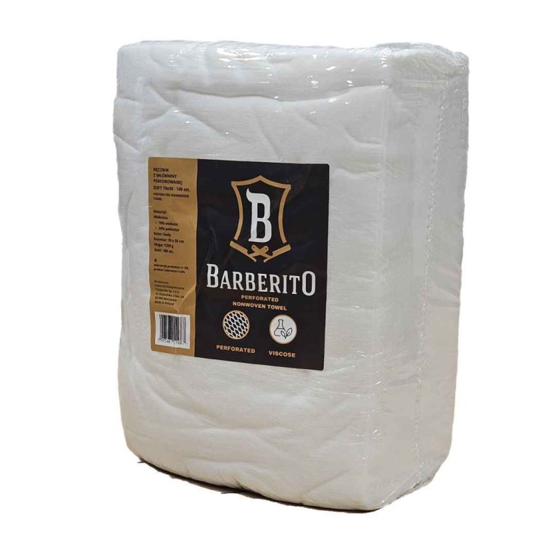Barberito Nonwoven Towels, ręczniki fizelinowe, 100szt.