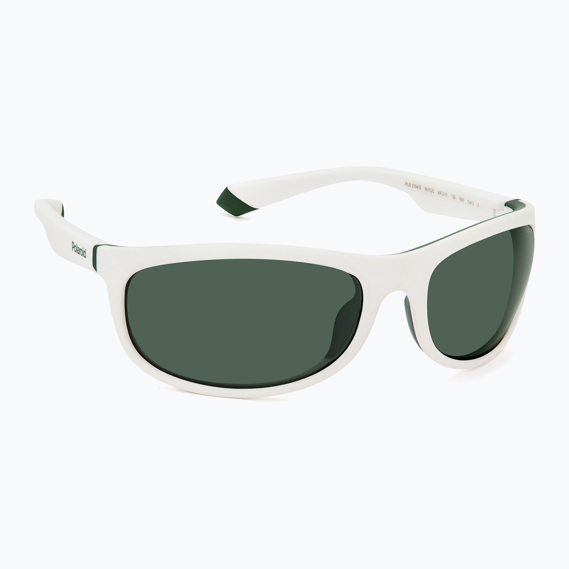 Okulary przeciwsłoneczne Polaroid PLD 2154/S matte white/green polarized WYSYŁKA W 24H 30 DNI NA ZWROT