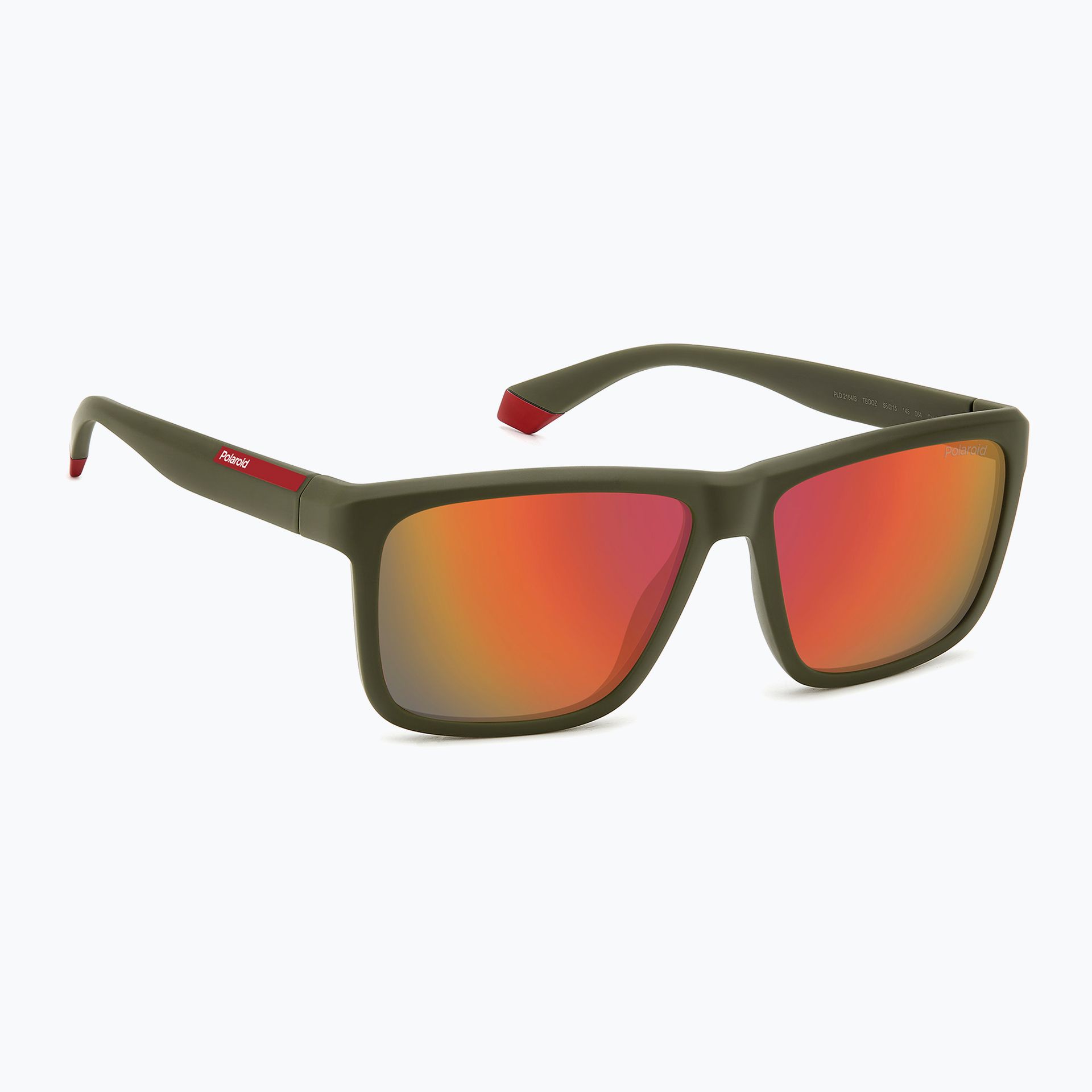 Polaroid PLD 2164/S Military Green/Red Multilayer Polarized