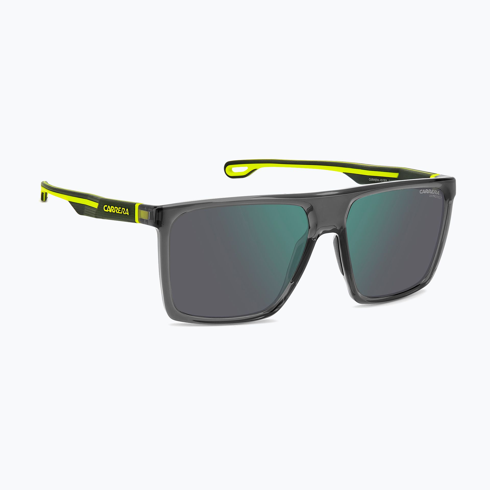 Okulary przeciwsłoneczne męskie Carrera 4019/S grey yellow fluo/green mirror WYSYŁKA W 24H 30 DNI NA ZWROT