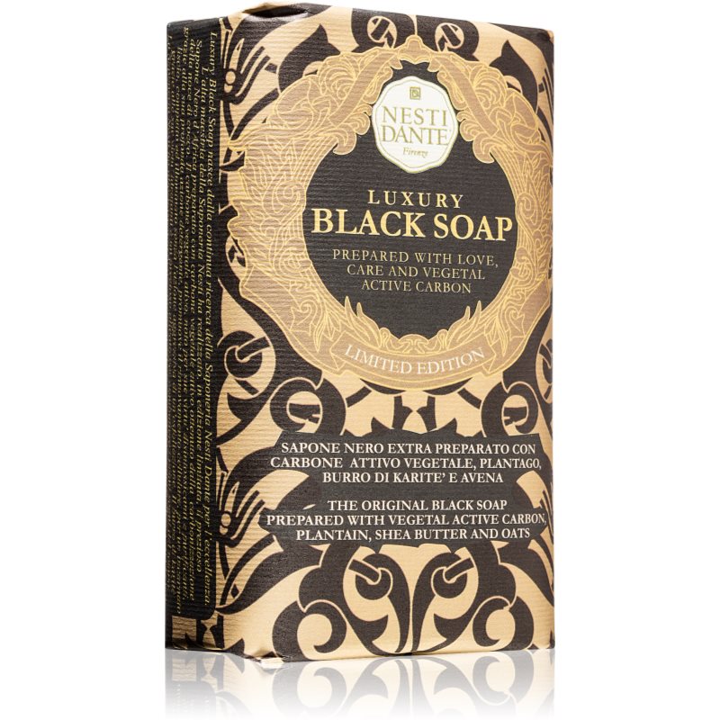 NESTI DANTE Luxury Black Soap z węglem aktywnym, 250 g