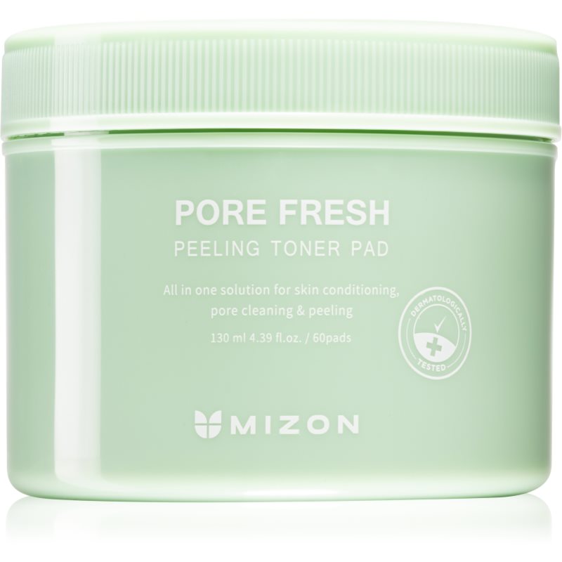 MIZON Dwustronne peelingujące mokre tampony Pore Fresh Peeling Toner Pad) 60 szt