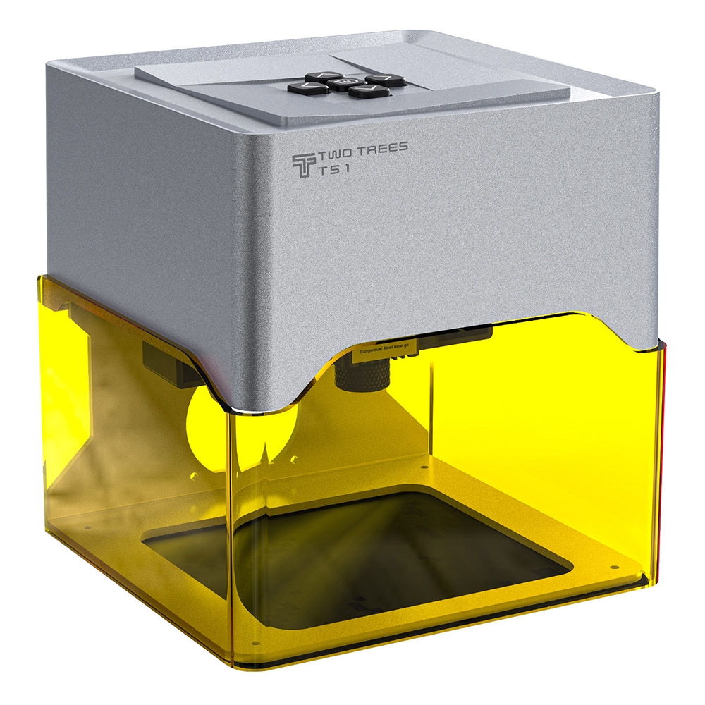 TWO TREES TS1 Mini 3W Laser Engraver 800mm/min Speed 0 01mm Precision Supports Object Height 0-35mm Compatible with Lightbu