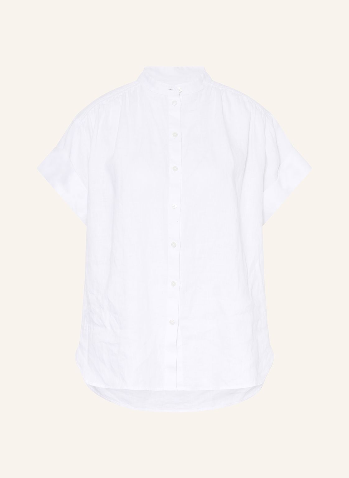 Boss Bluzka Z Lnu Boleana weiss