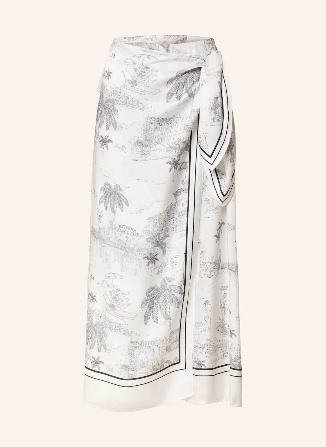 Ted Baker Spódnica Melva W Kopertowym Stylu weiss