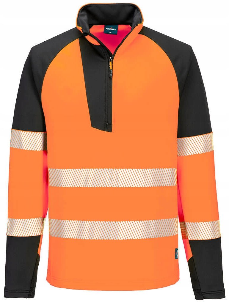 Bluza ostrzegawcza z zamkiem 1/4 Portwest T172 OBR r. 3XL