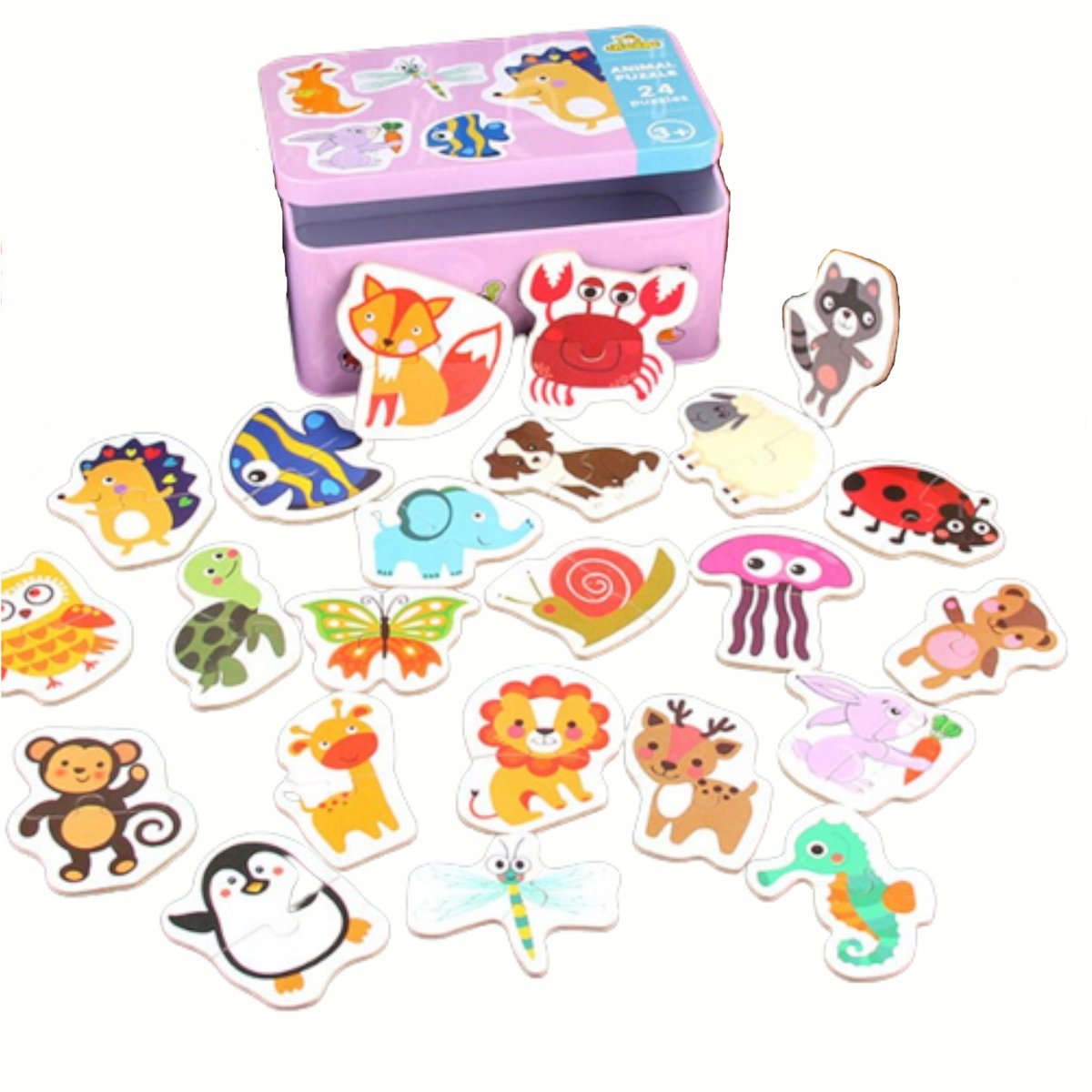 Moje Pierwsze Puzzle Zwierzęta Puszka 48 Szt. 1817