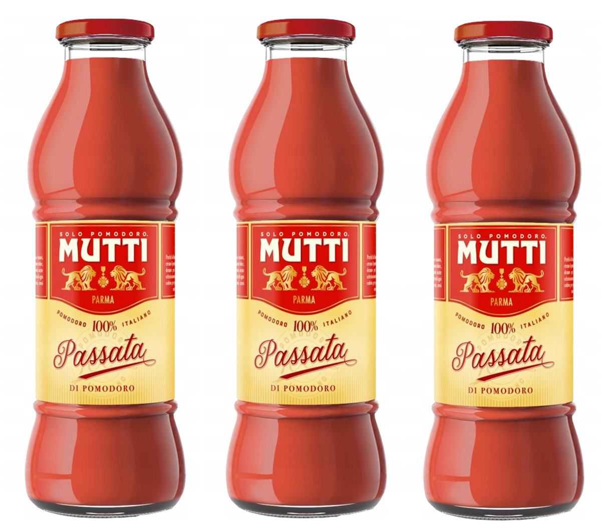 Passata pomidorowa duża szklana butelka 3 x 700g - Mutti