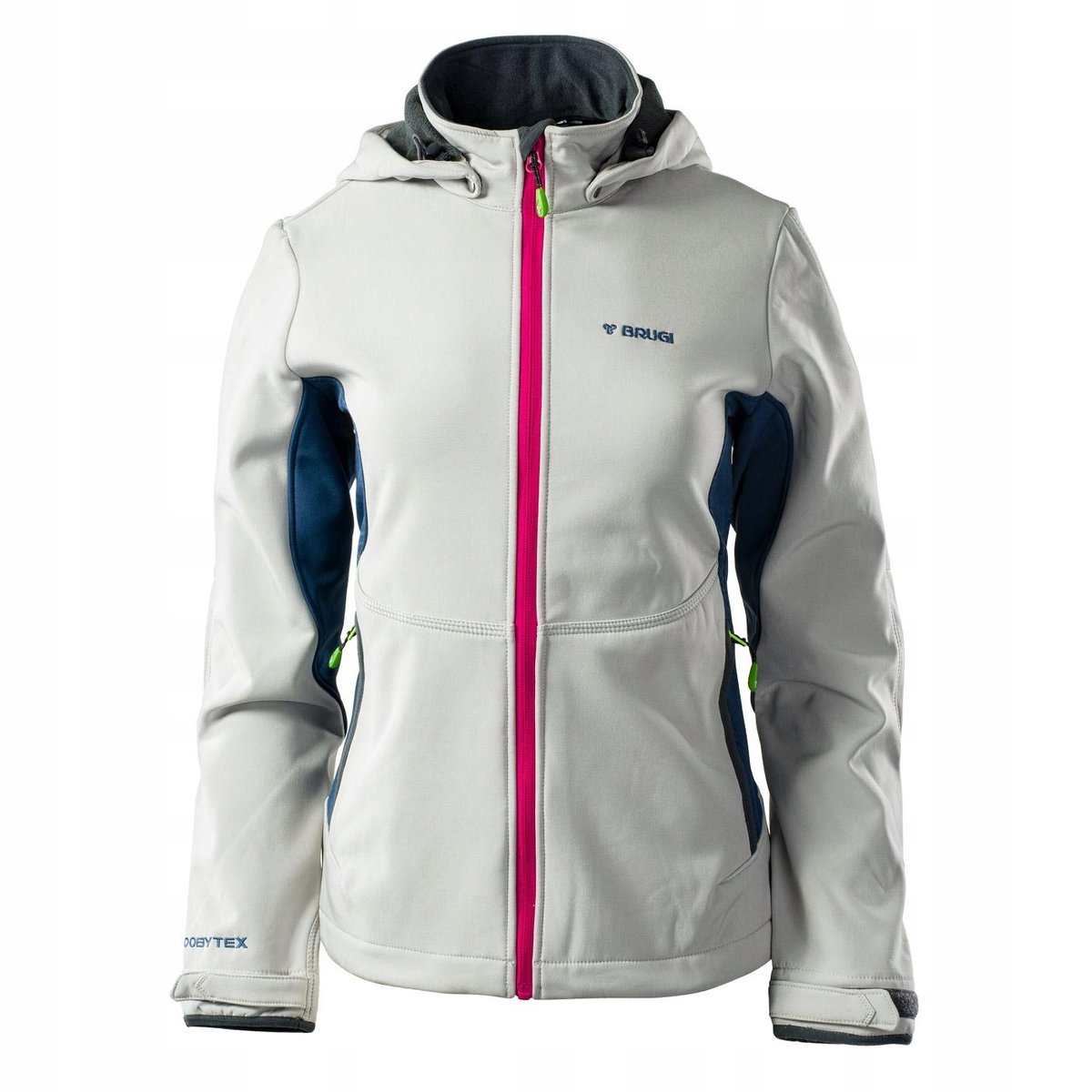 Damska kurtka Brugi 2NAX softshell szaro-niebieski rozmiar S