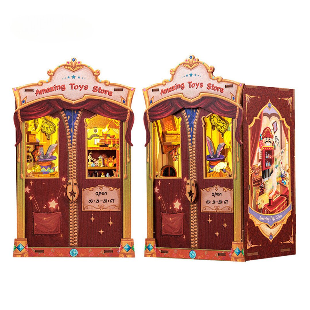 DIY Book Nook - Niezwykły Sklep z Zabawkami Puzzle 3D