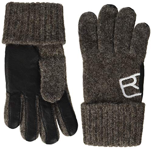 ORTOVOX Damskie Swisswool Classic Leather rękawiczki, Black Sheep, S