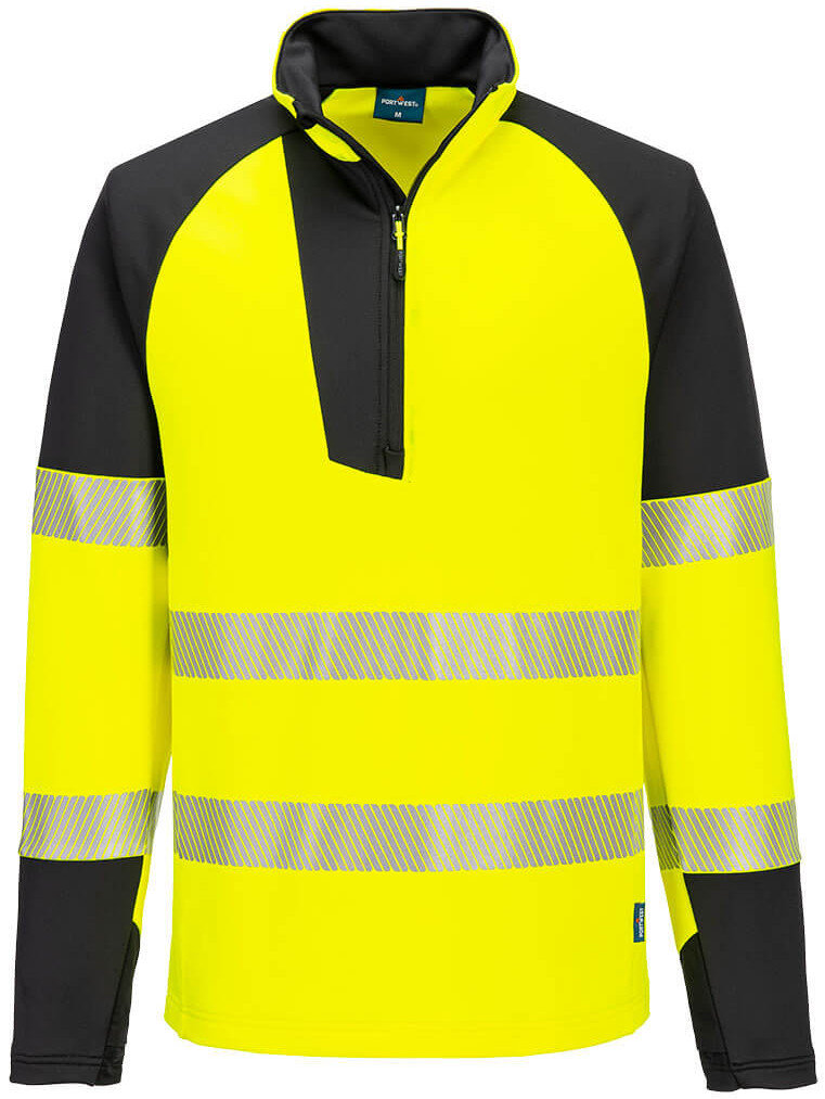Bluza ostrzegawcza z zamkiem 1/4 Portwest T172 YBR r. 4XL