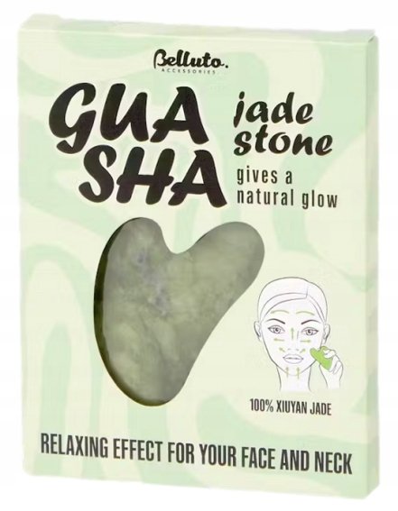 GUA SHA Jade Stone Kamień Jadeitowy do masażu twarzy
