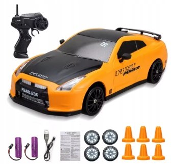2x akumulator! samochodzik do DRIFTu 4x4 1:24 NISSAN GTR prezent chłopca