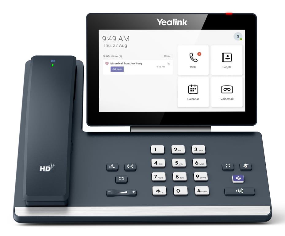 Yealink MP58-WH E2 Teams telefon VoIP Szary LCD Wi-Fi 1301015