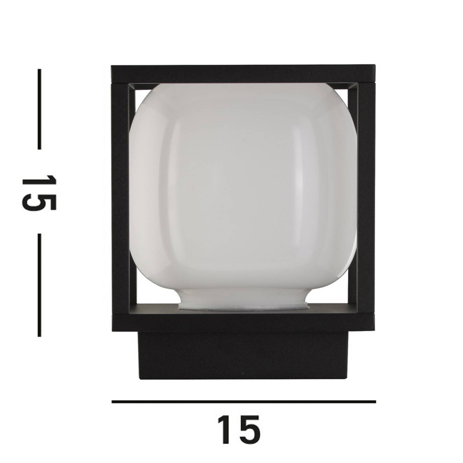 Searchlight Kinkiet zewnętrzny LED Athens, IP54, czarny, metalowy