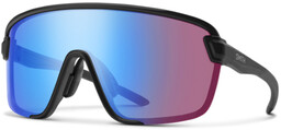 Smith BOBCAT Matte Black ChromaPop Low Light Rose Blue Mirror + Clear