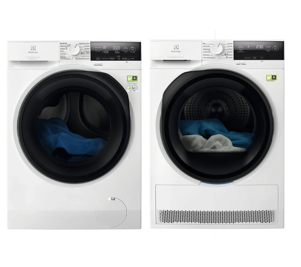Electrolux pralka 700 SteamCare EW7F3487UP 8kg 1400obr/min + suszarka 700 DelicateCare EW7D387UP 63,6cm 8kg