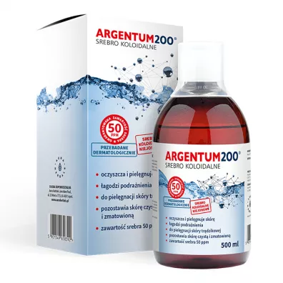 Aura Glob Srebro Koloidalne 50 Argentum 200 tonik 500ml TRADE