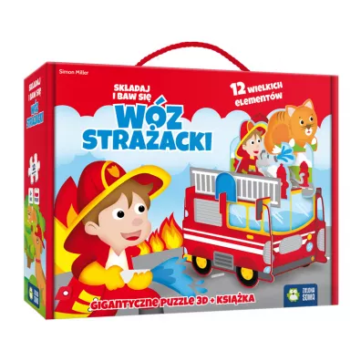Puzzle 3D. Składaj i baw się. Wóz strażacki Zielona Sowa Outlet