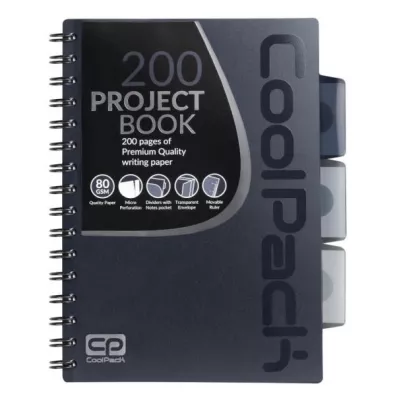 CoolPack Kołobrulion A5 Grey kratka 100 kartek