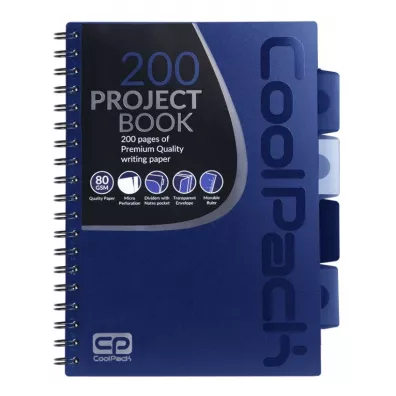 CoolPack Kołobrulion B5 Dark Blue kratka 100 kartek