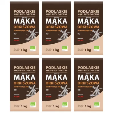 BioLife Mąka Orkiszowa chlebowa Zestaw 6 kg Bio