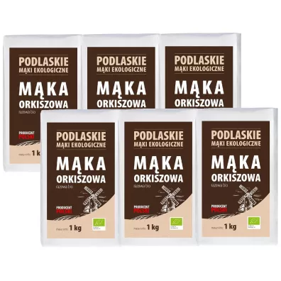 BioLife Mąka Orkiszowa razowa Zestaw 6 kg Bio